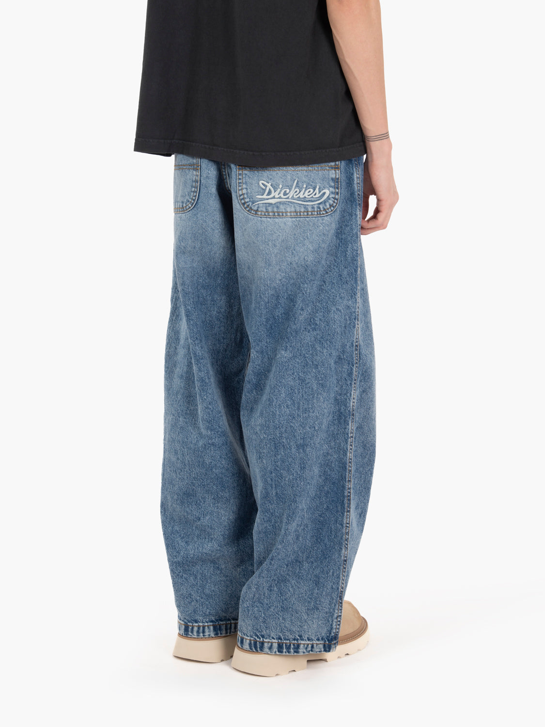 Loose Wave Denim Rinsed Blue