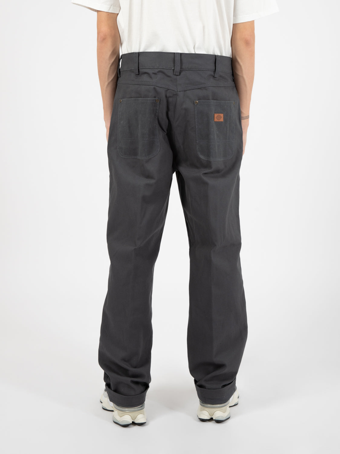 Lucas Waxed Double Knee Charcoal Grey