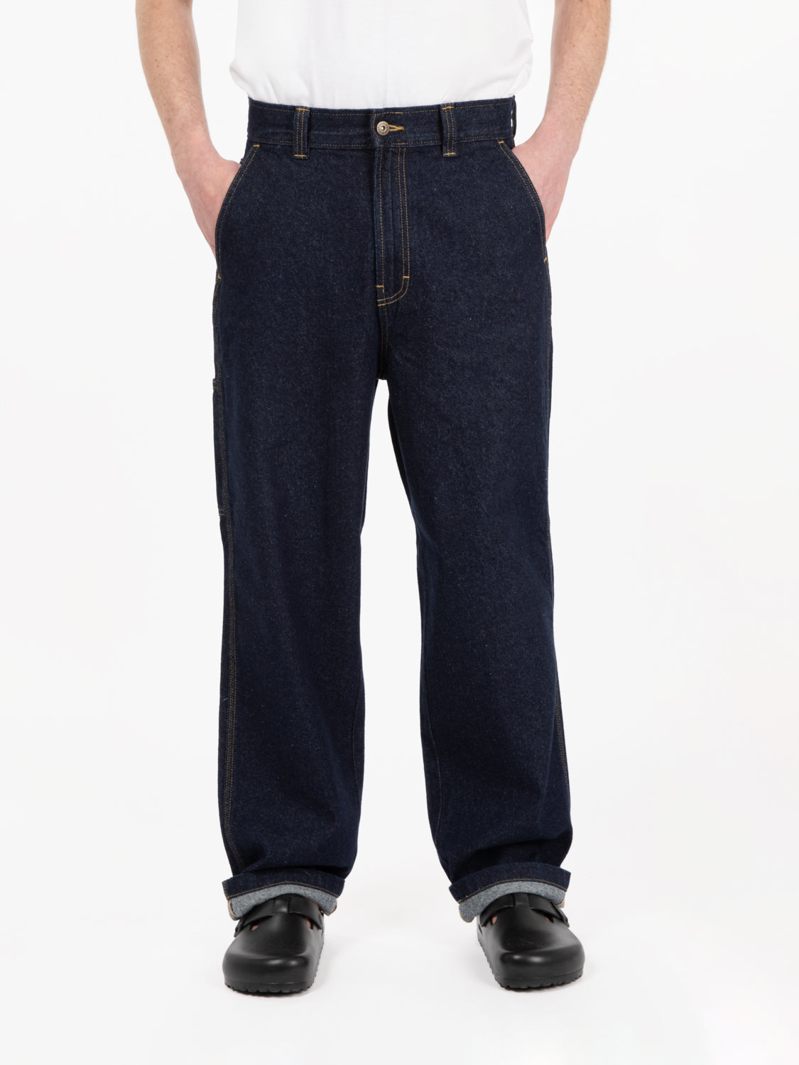 Madison baggy fit denim rinsed blu scuro