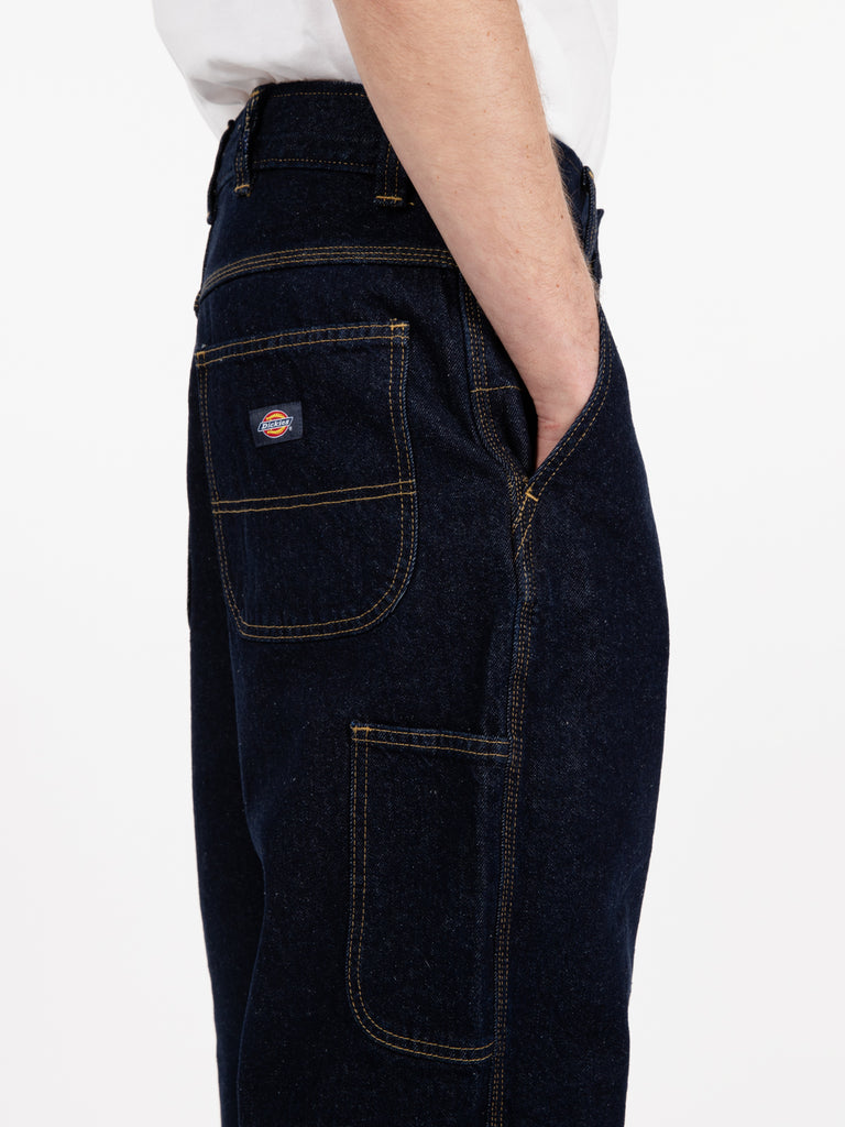 DICKIES - Madison baggy fit denim rinsed blu scuro