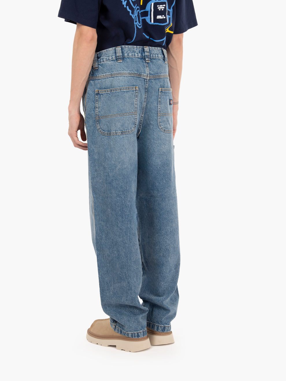 Madison baggy pant rinsed blue