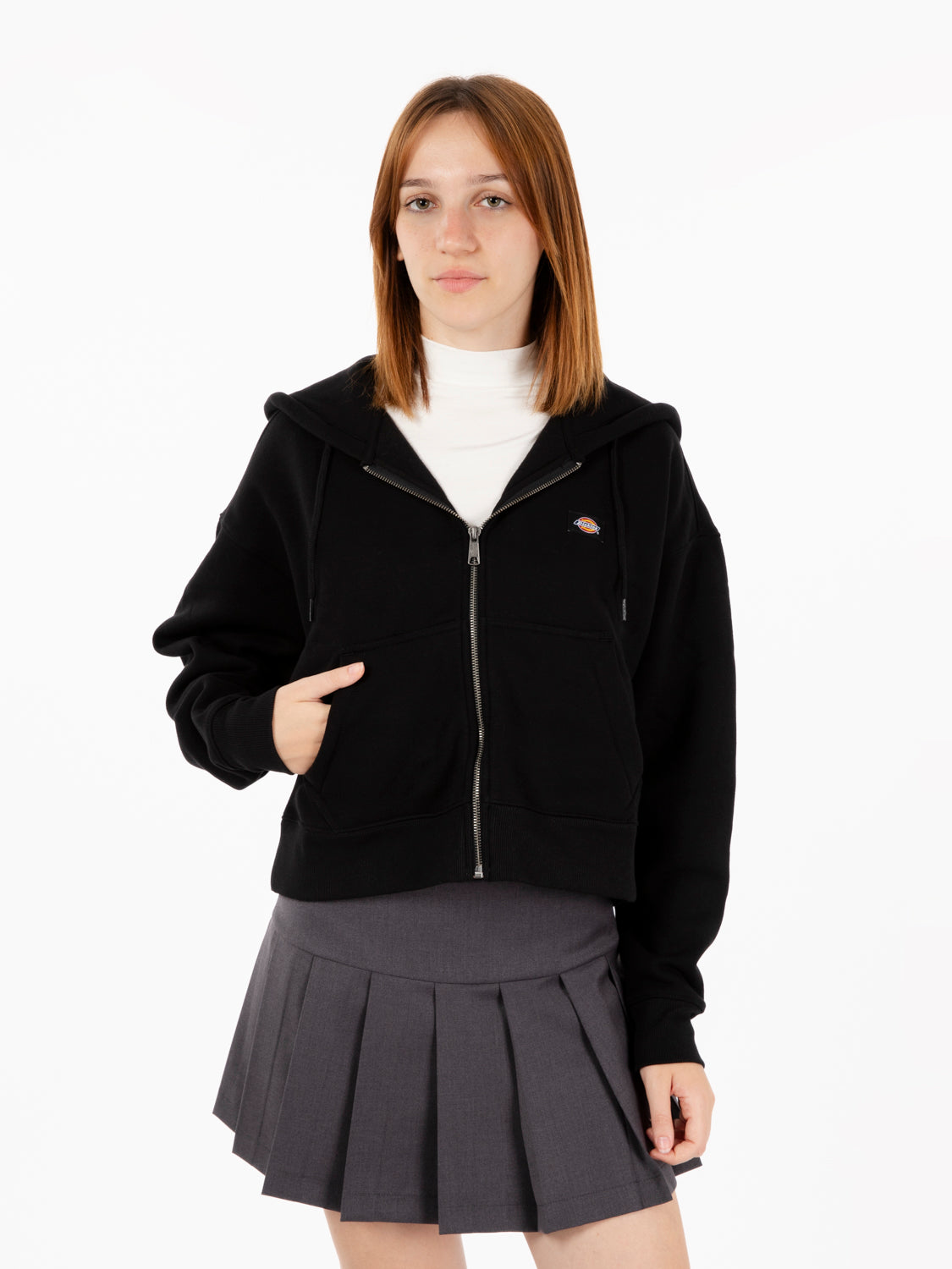 Oakport Zip Hoodie Black