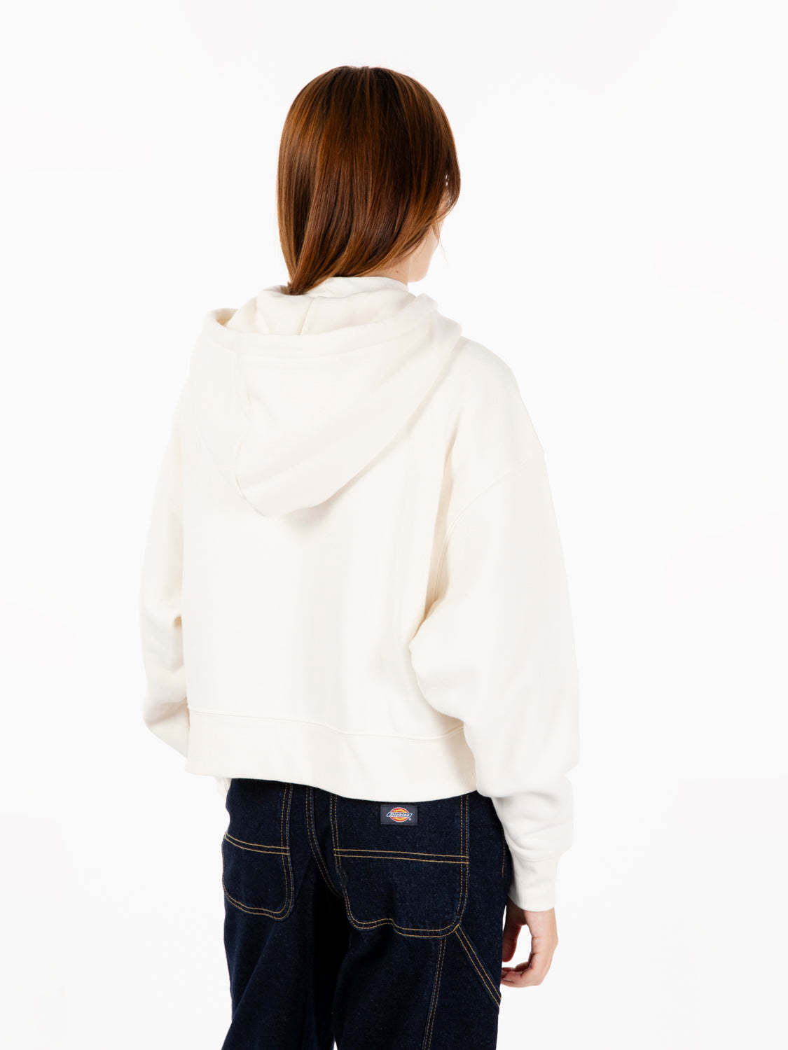 Oakport zip hoodie ecru