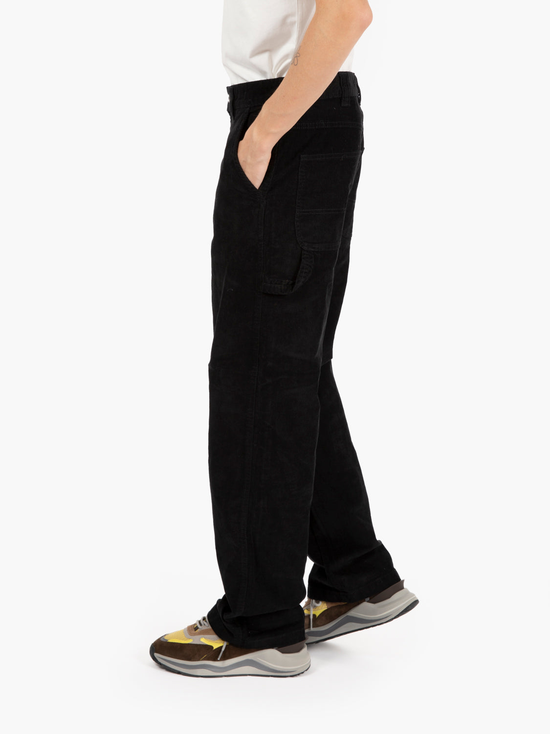 Carpenter corduroy black trousers