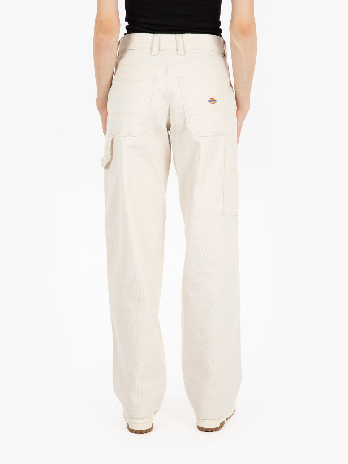 Corduroy carpenter trousers w whitecap gray