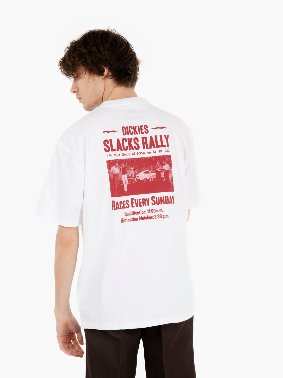 Slacks Rally SS tee white
