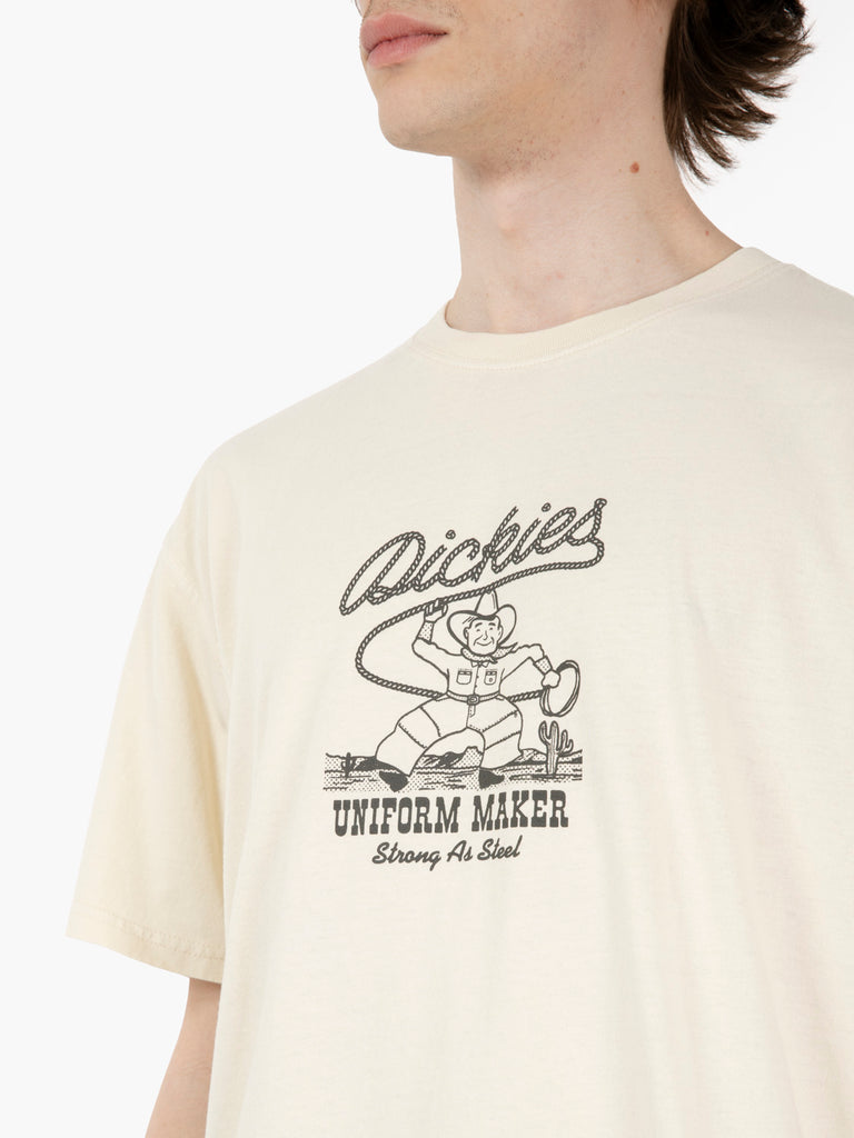 DICKIES - T-shirt Rope center logo whitecap gray