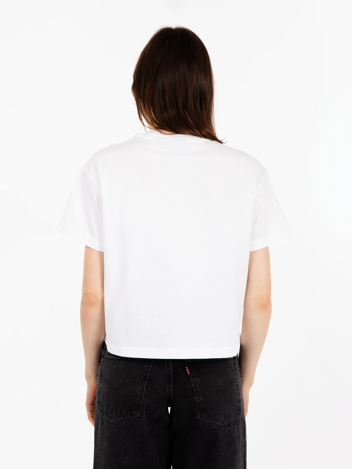 Oakport boxy ss tee white
