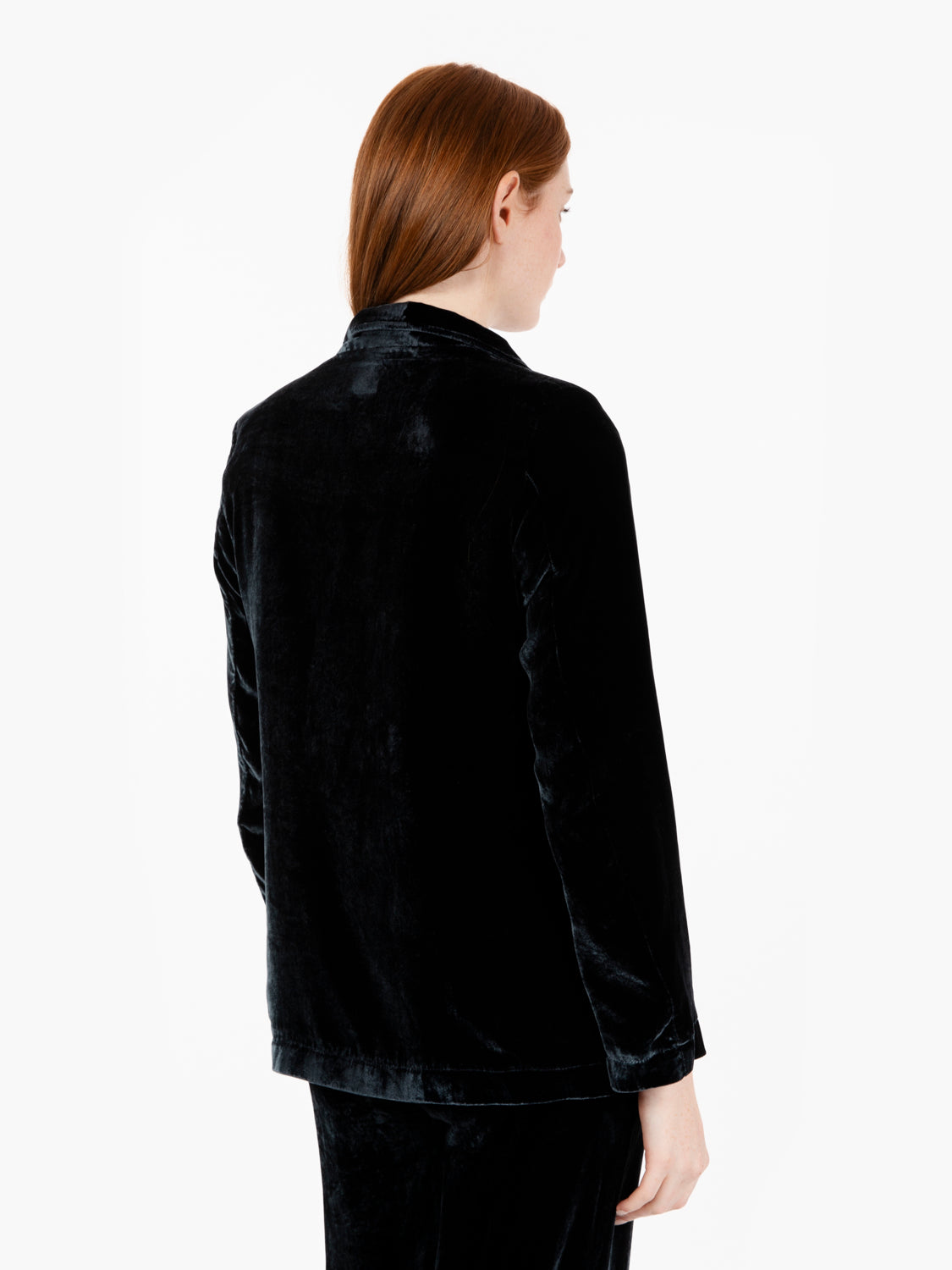 Blazer Vikelo in velluto blu