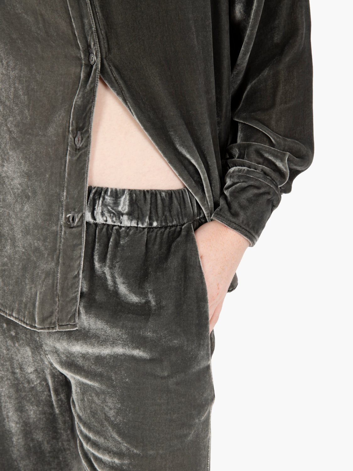 Pantaloni in velluto Portorico verdi