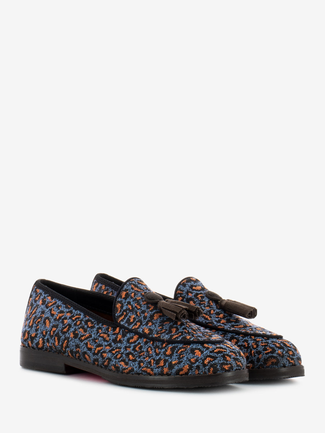 Arcilia moccasins light blue / orange