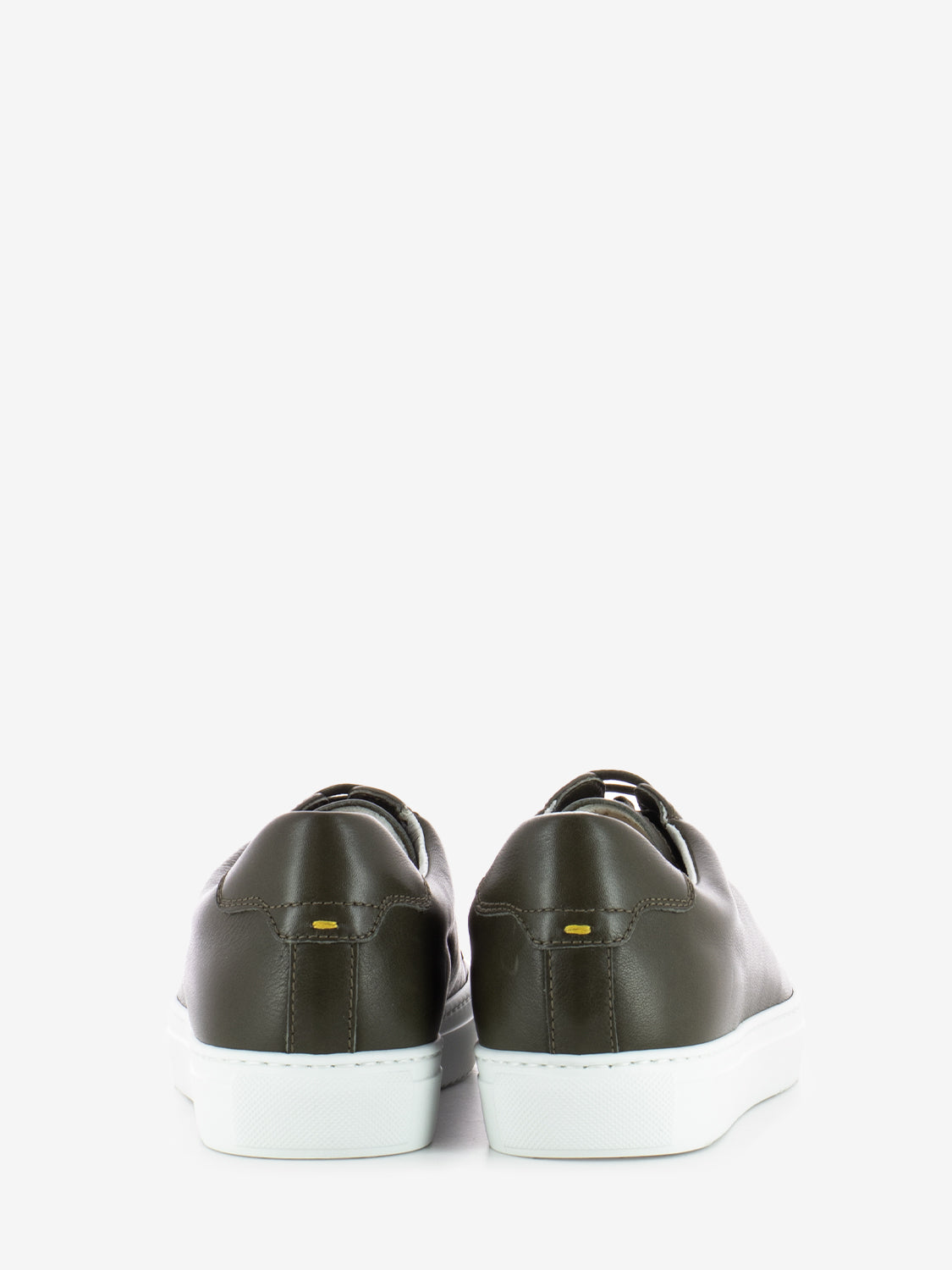 Olive Chiffon Sneaker with White Bottom