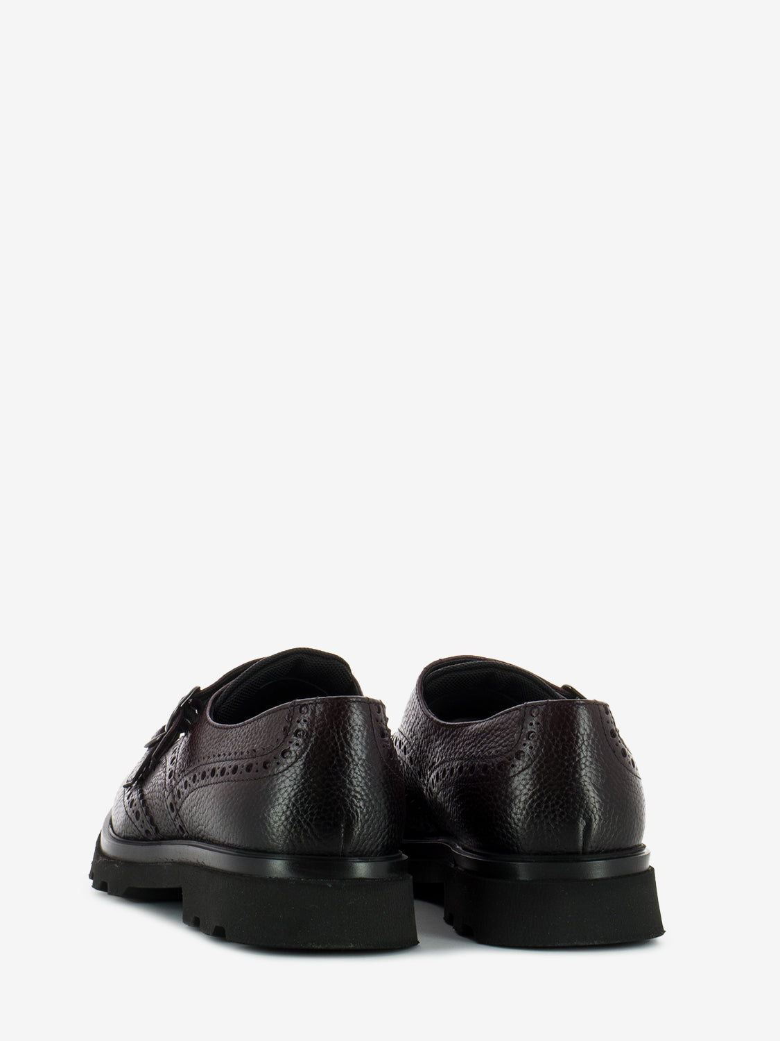 Monk Strap double dovetail buckle plum