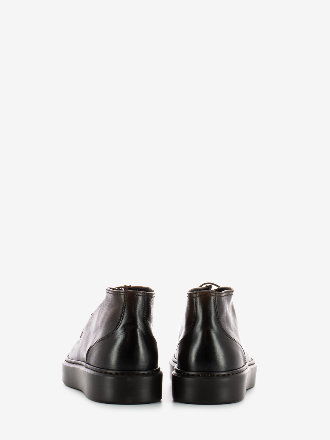 Brown Leather Parabout Chukka Boots