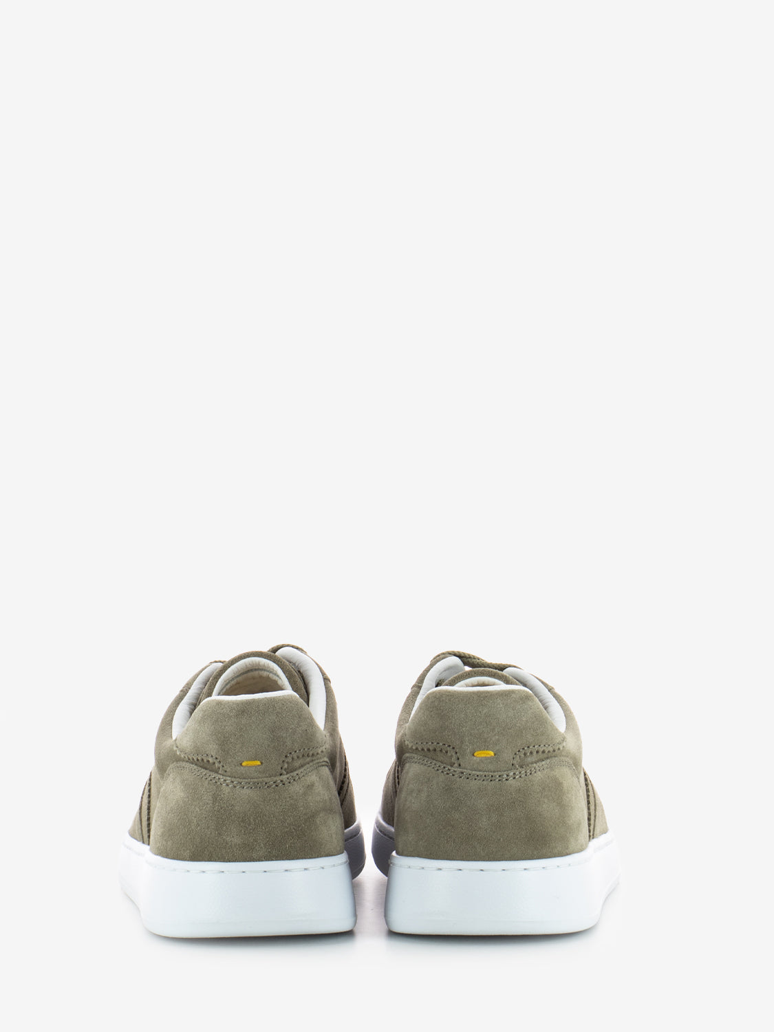 Wash nut sneaker with white sole