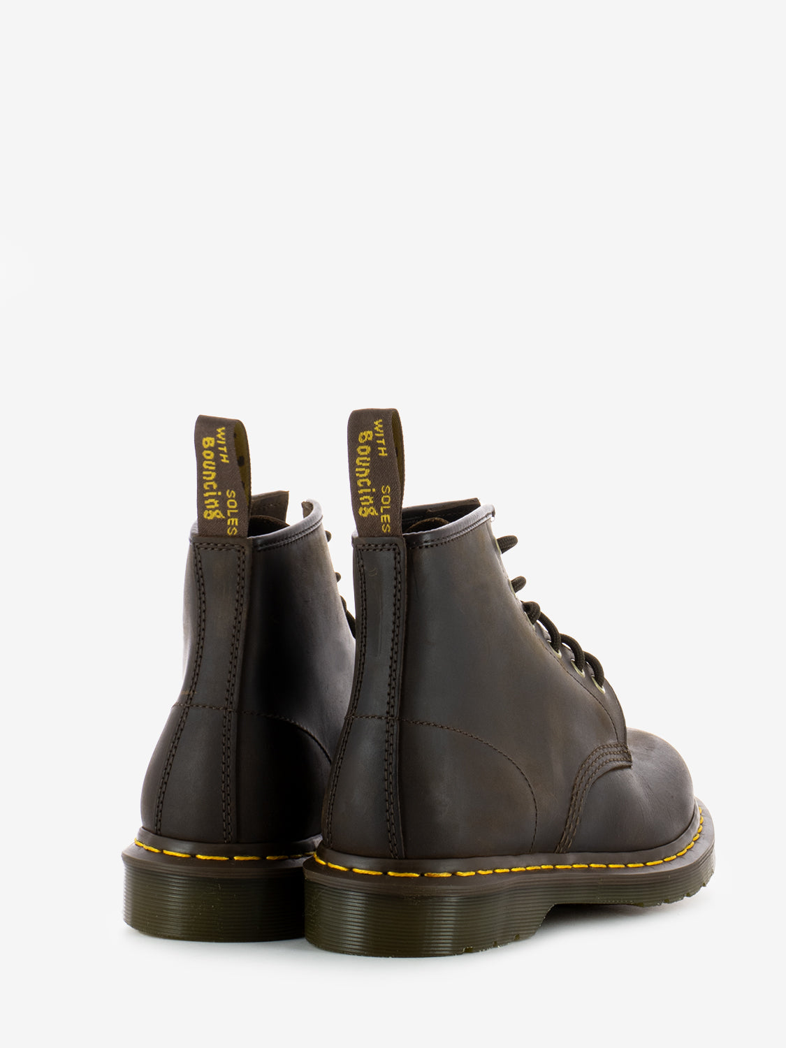 Anfibi 101 in pelle Crazy Horse dark brown