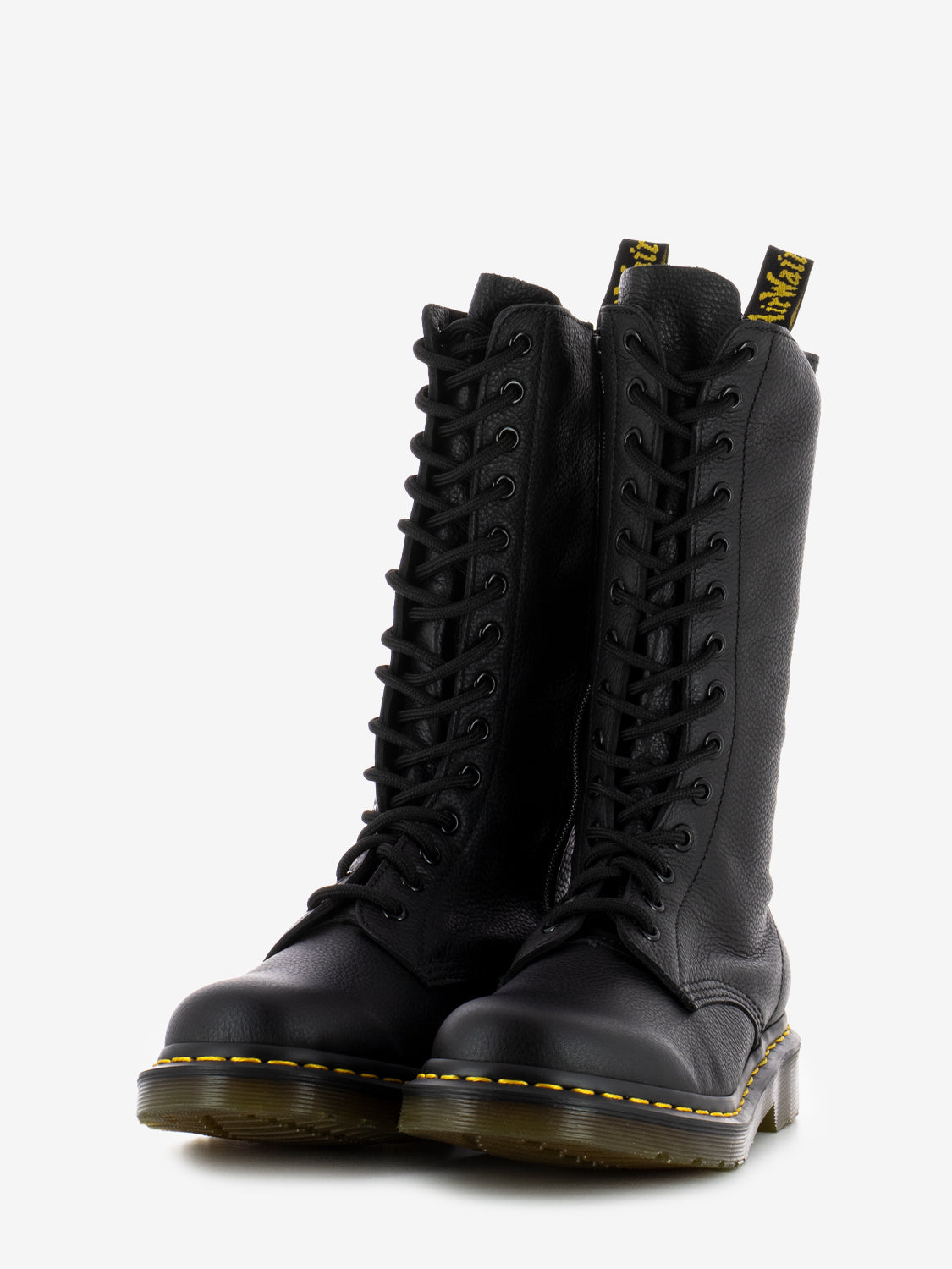 Anfibi Virginia a suola bassa black