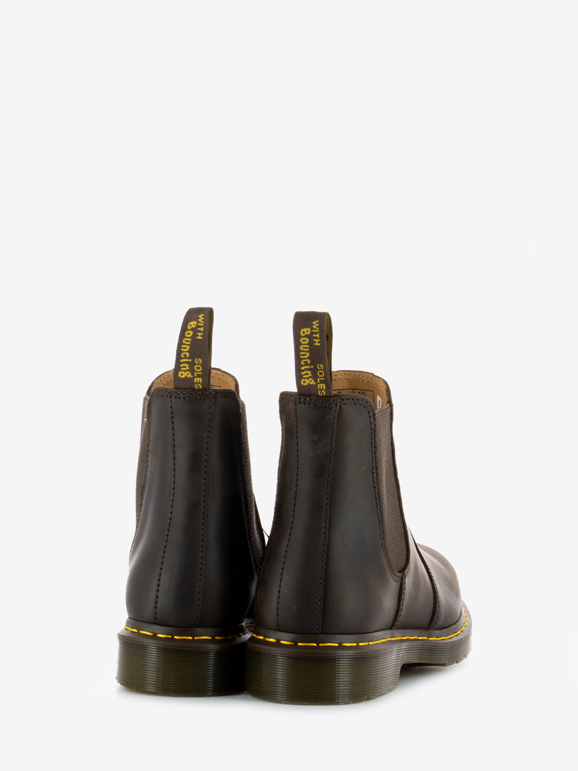 Stivaletti Chelsea 2976 di pelle crazy horse dark brown
