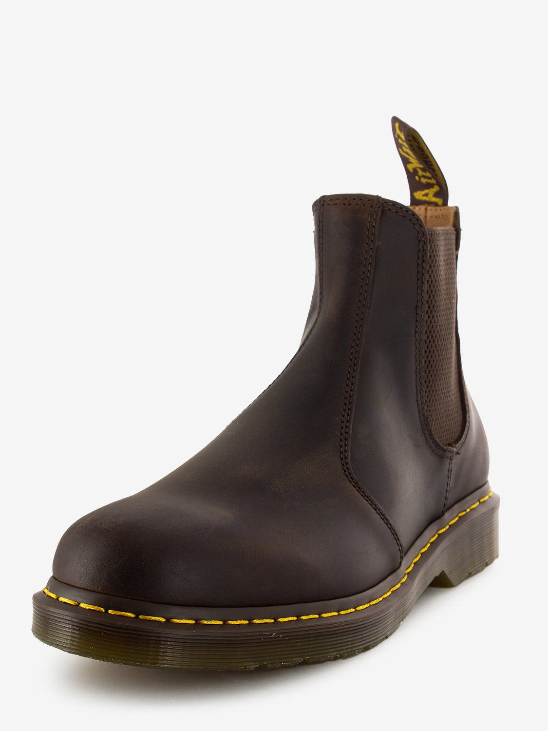 Stivaletti Chelsea 2976 di pelle crazy horse dark brown