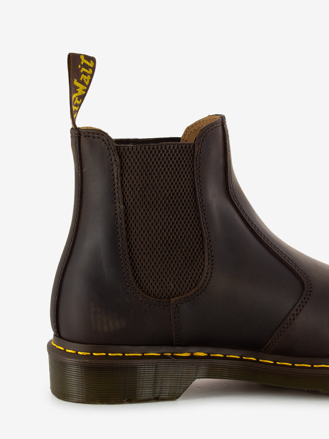 Stivaletti Chelsea 2976 di pelle crazy horse dark brown