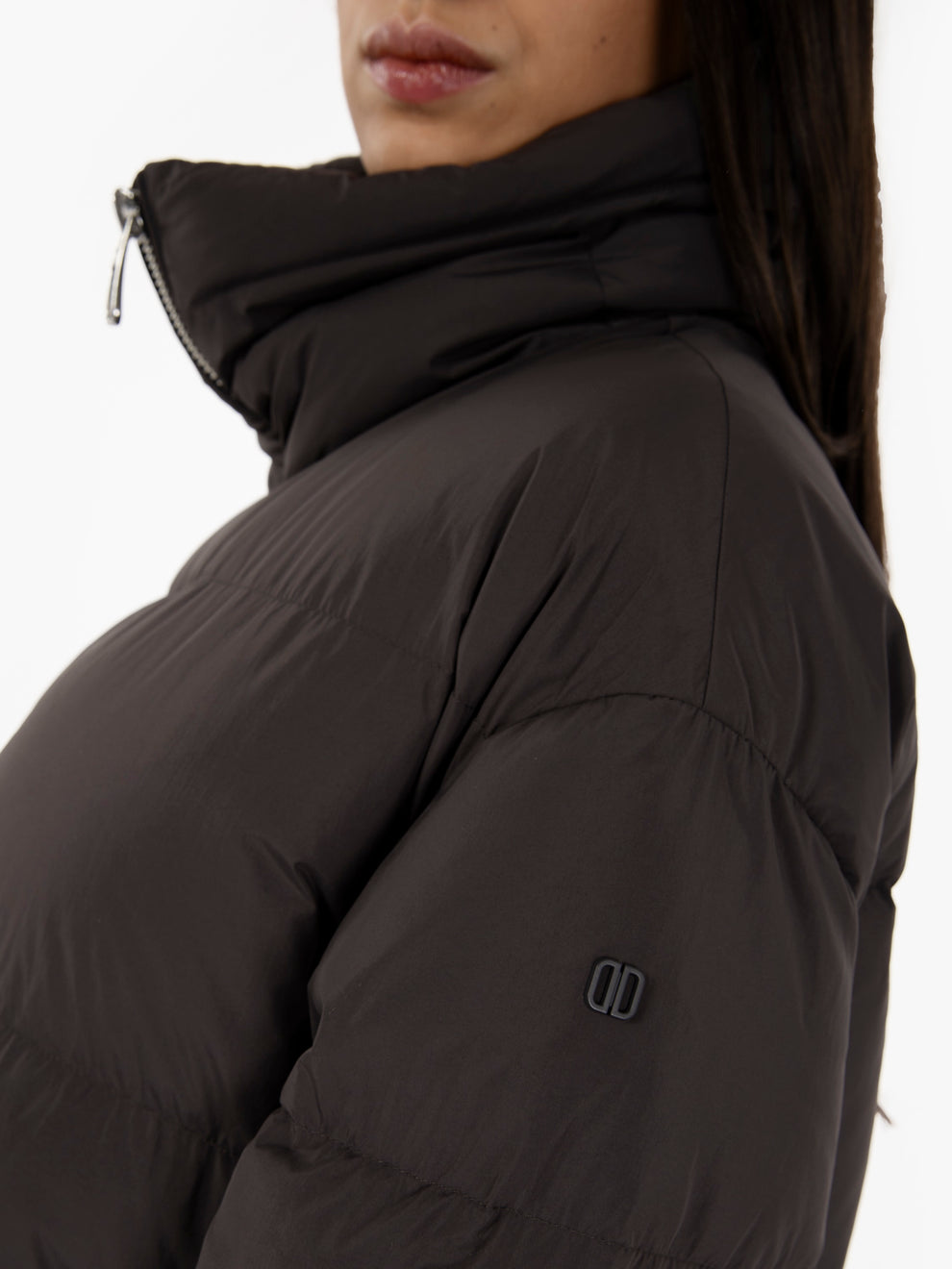 Shiva brown oversized long down jacket