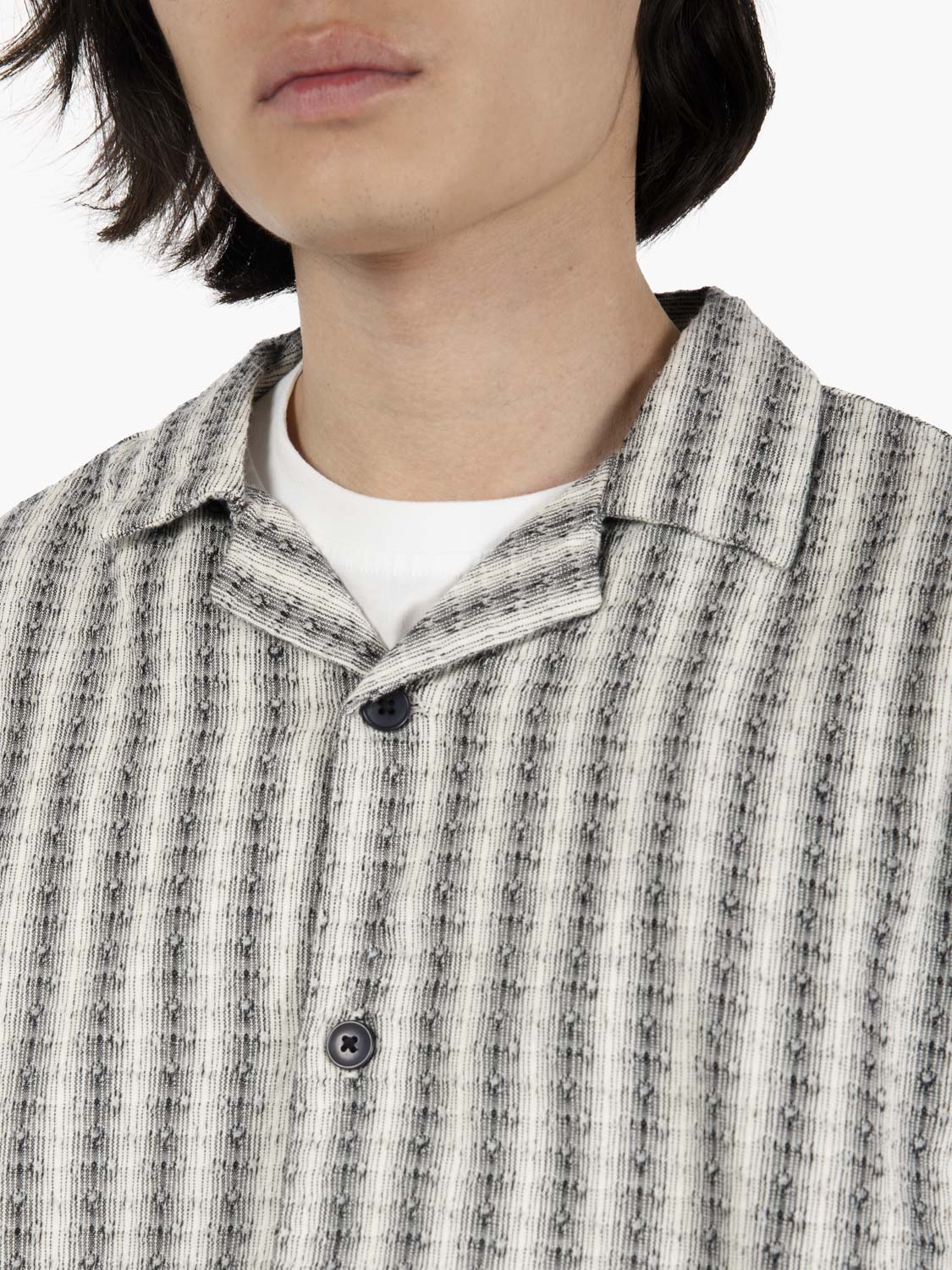 Camicia Saga a maniche corte black / white