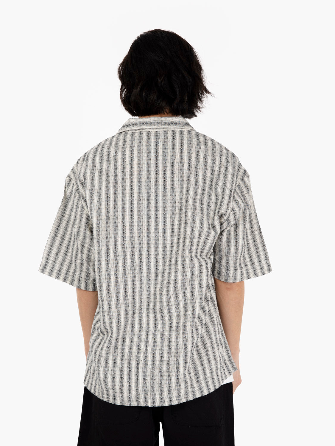 Camicia Saga a maniche corte black / white