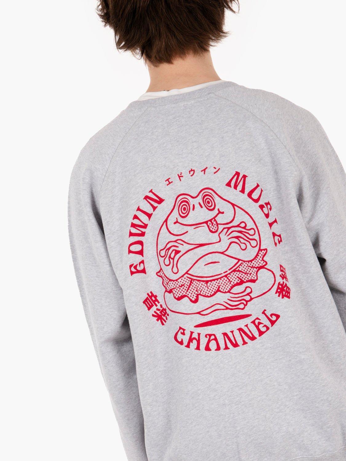 Felpa crewneck "Music Channel" sweat grey