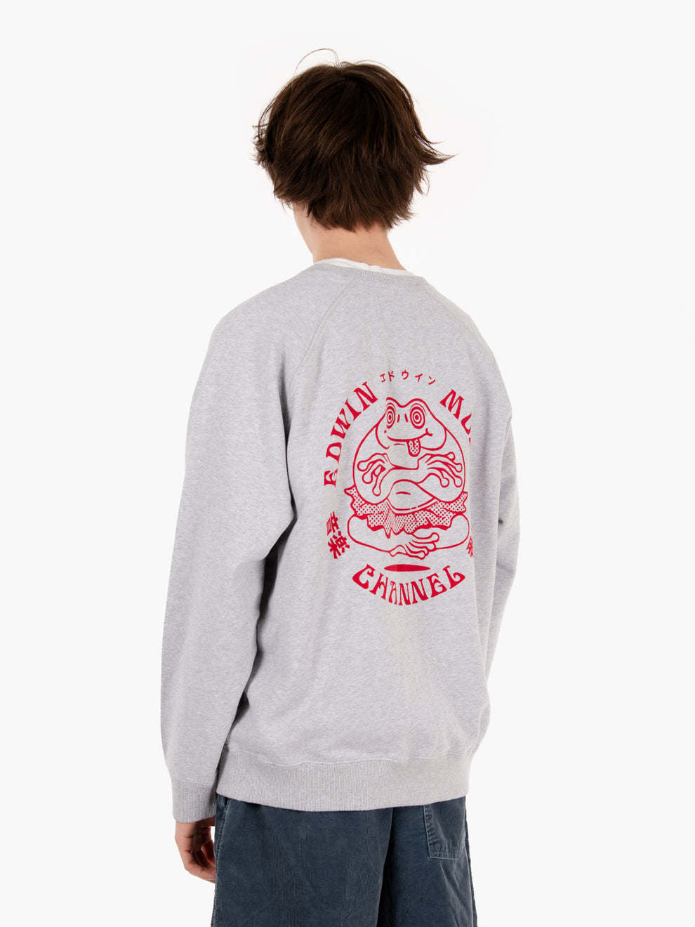 Felpa crewneck "Music Channel" sweat grey