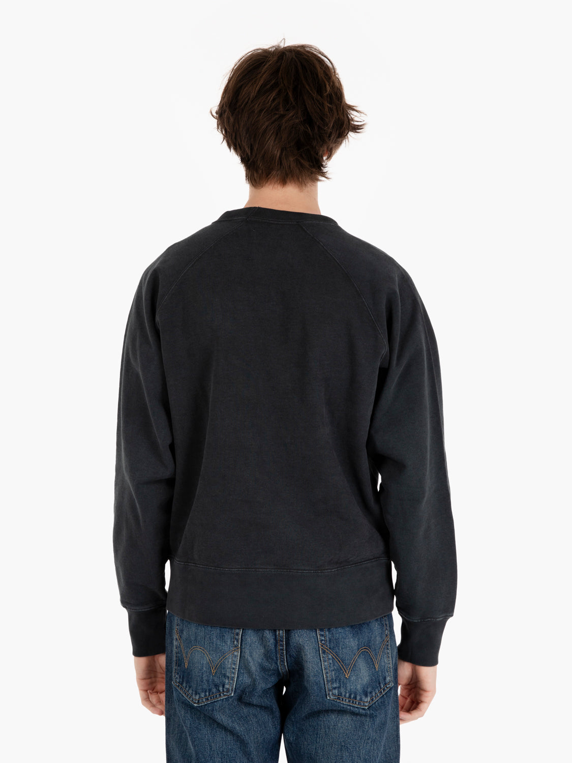 Felpa raglan crewneck black