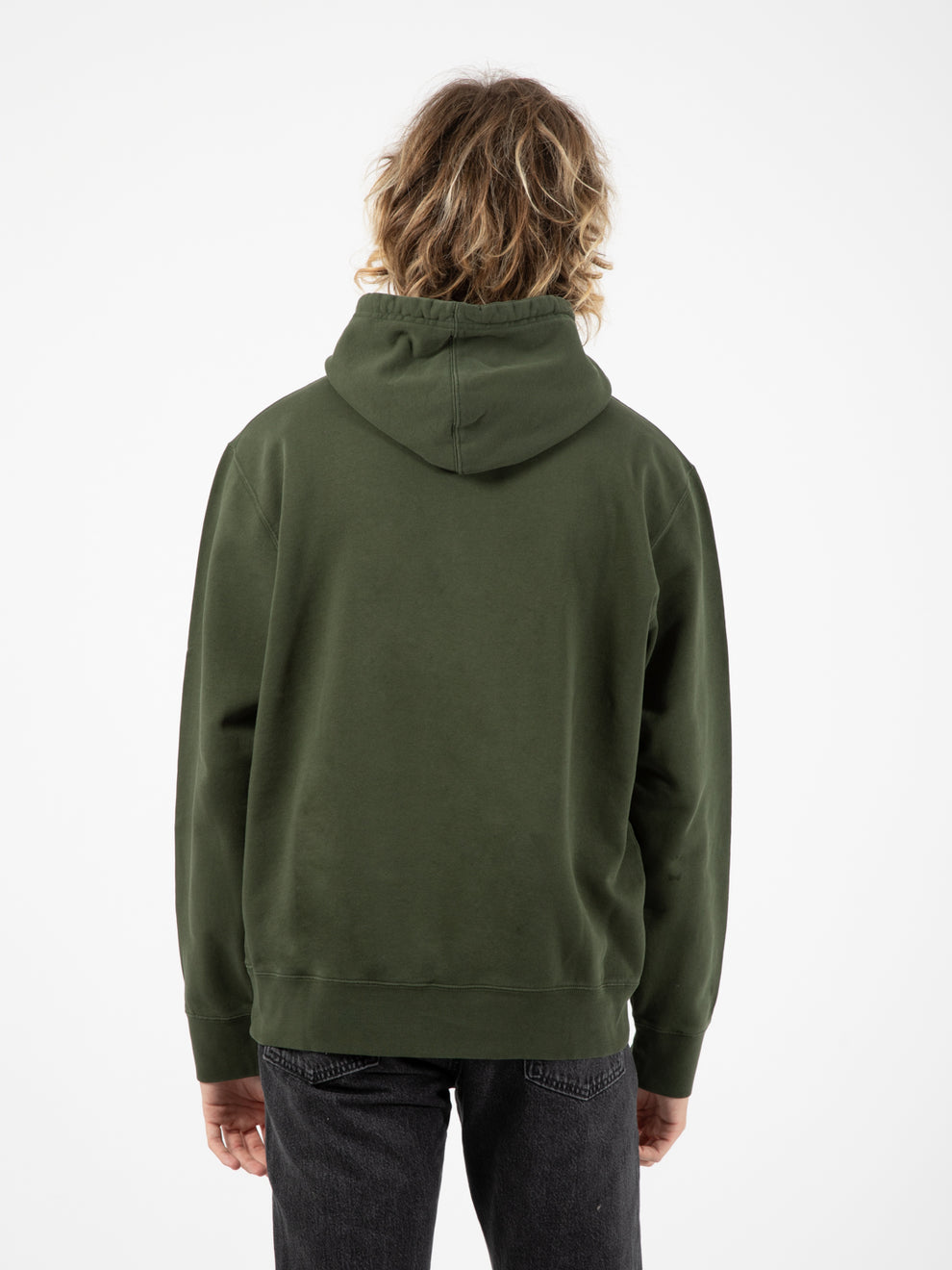 Sunset on Mt Fuji kombu green sweatshirt