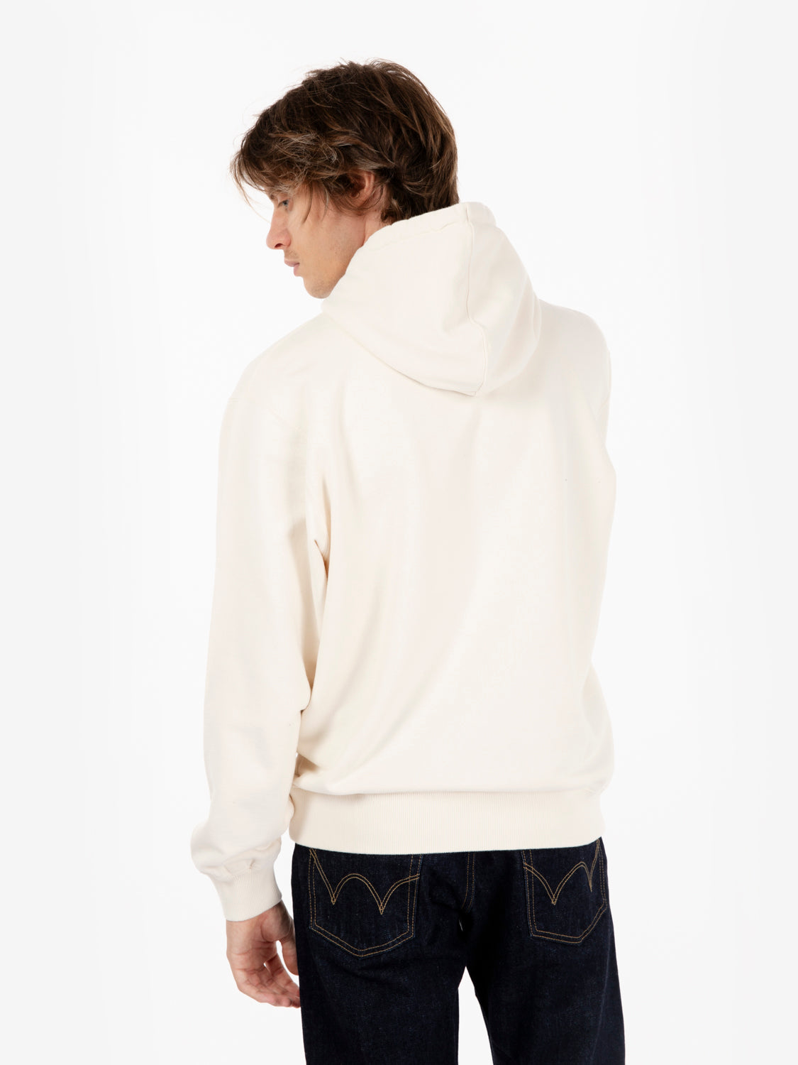 Japanese sun hoodie sweat whisper white