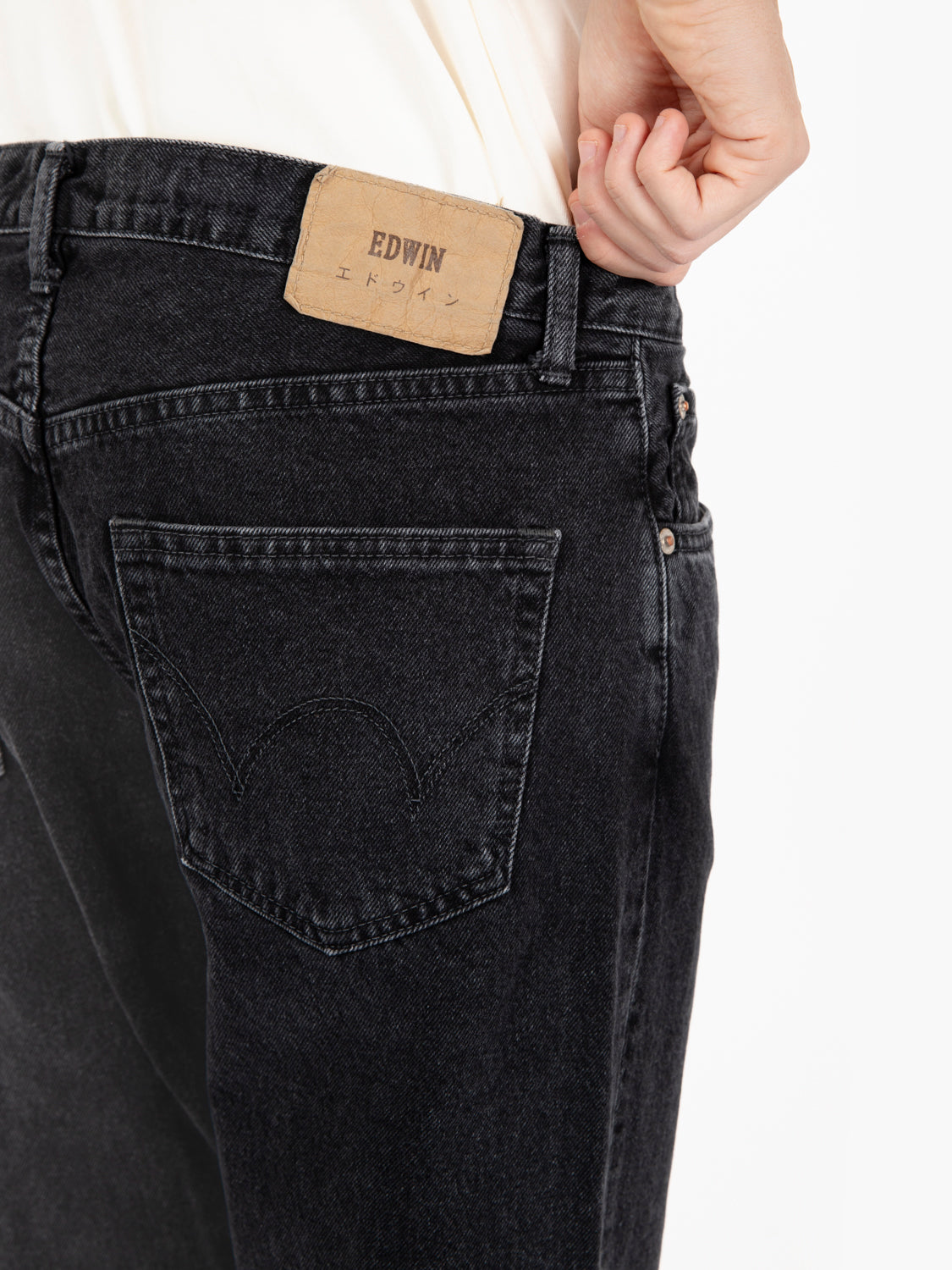 Jeans regular tapered black - dark used
