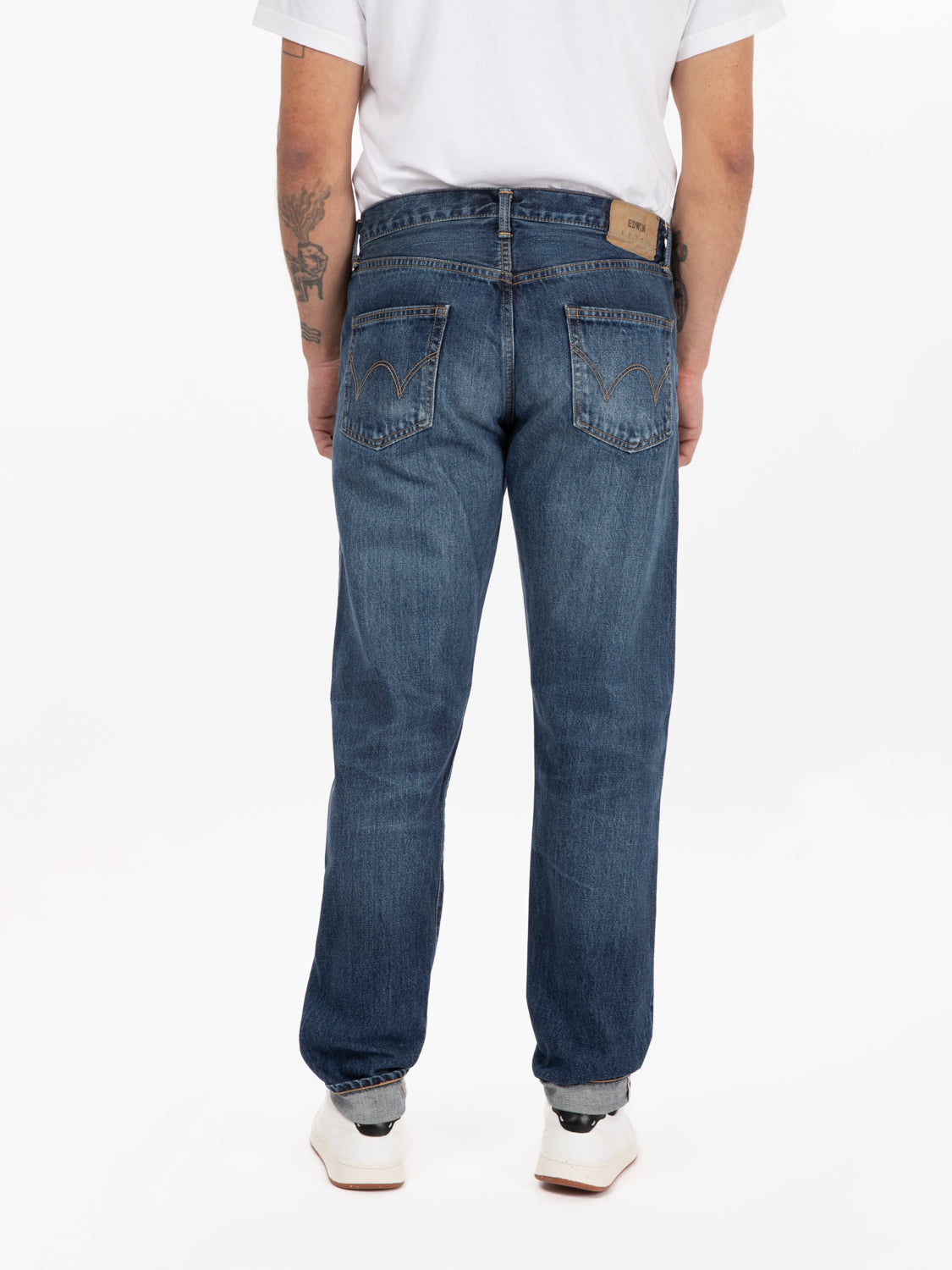 Jeans regular tapered blue - dark used