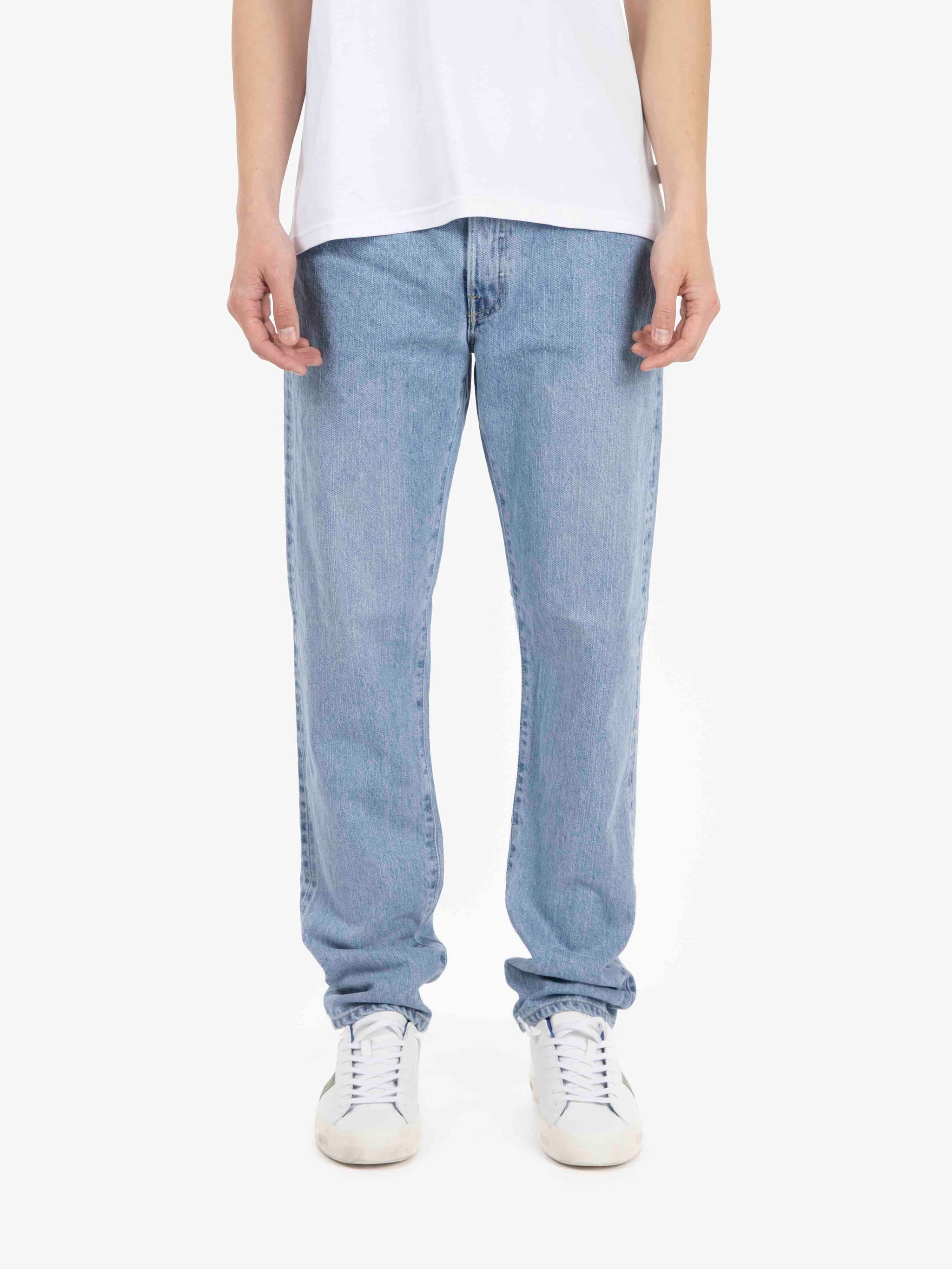 Jeans tapered light used blue light used