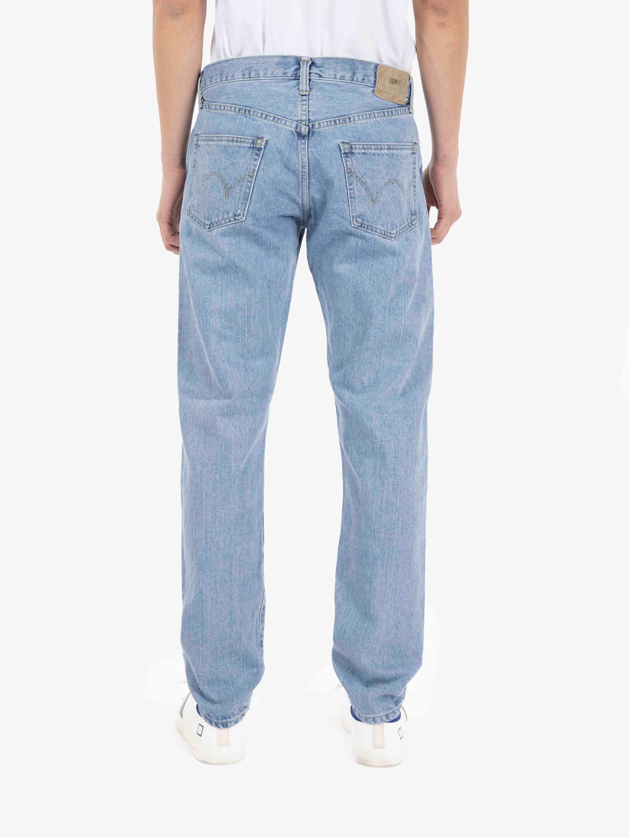 Jeans tapered light used blue light used