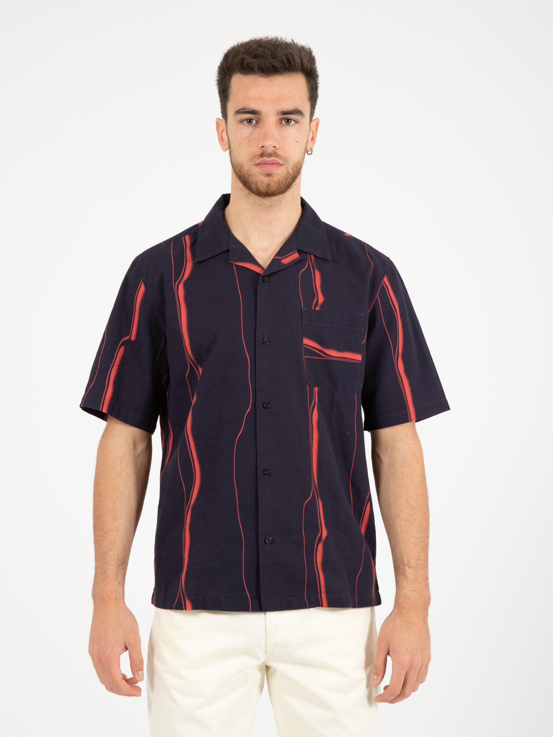 Mercury stripes shirt maritime blue