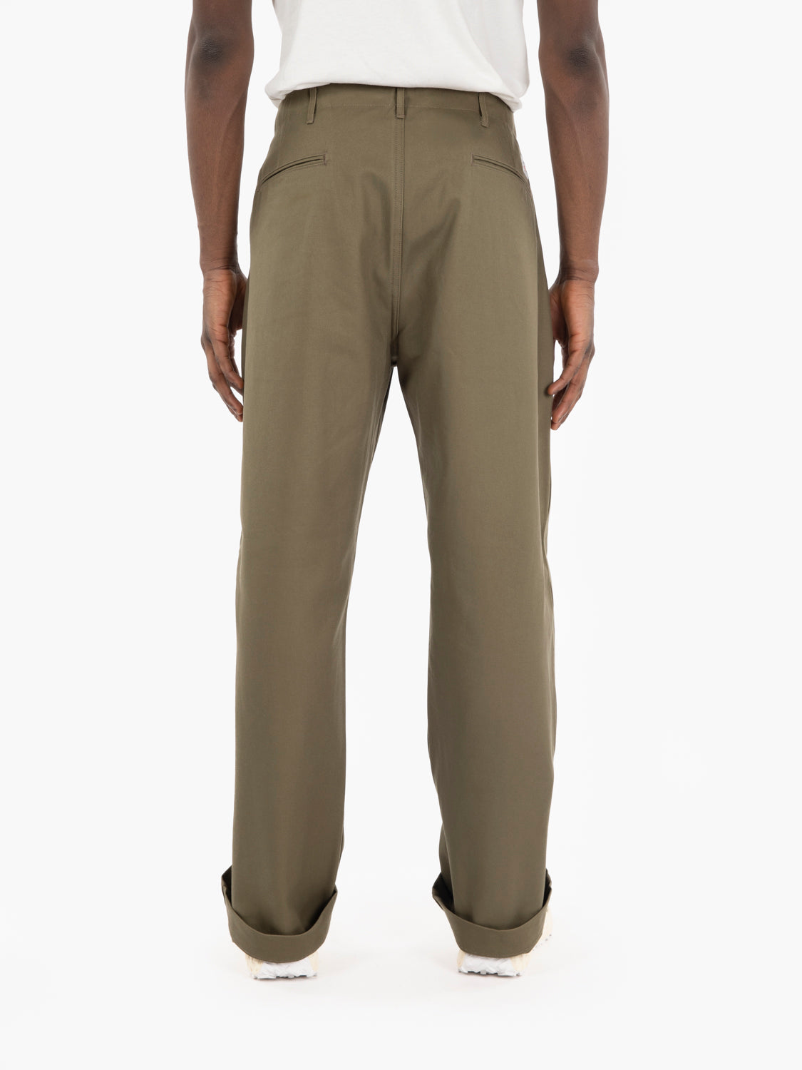 Pantaloni wide japan olive