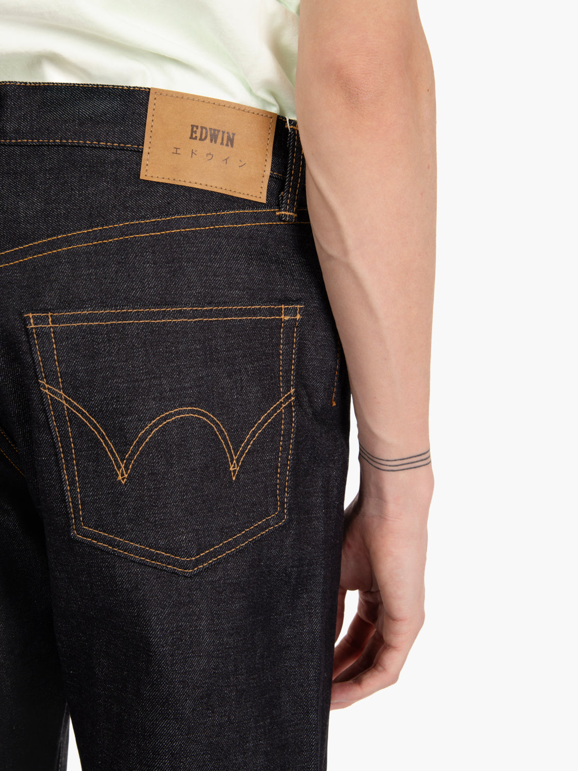 Regular straight Japan unwashed blue