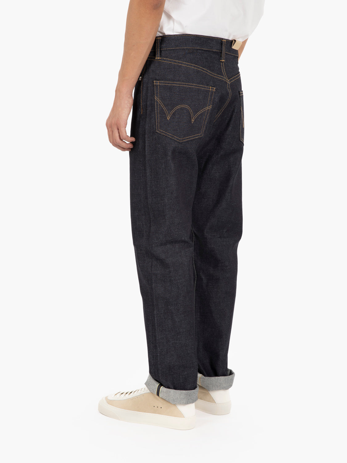 Premium regular striaght Japan unwashed blue