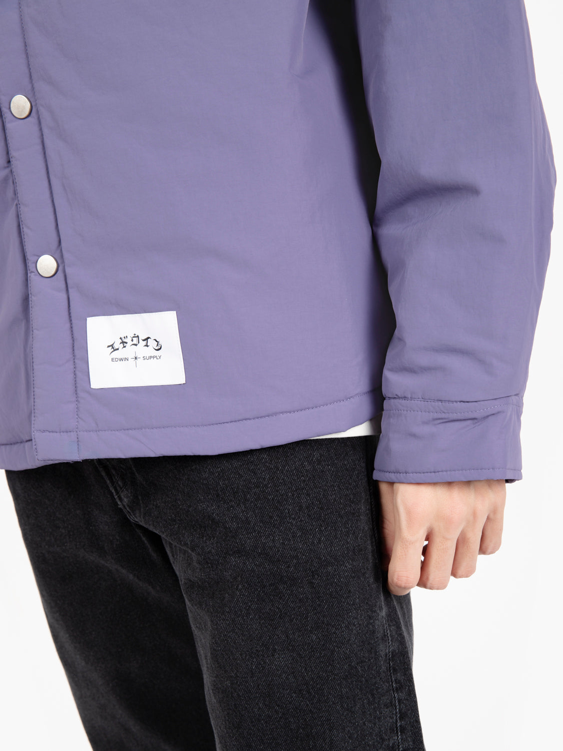 Sphere padded overshirt viola