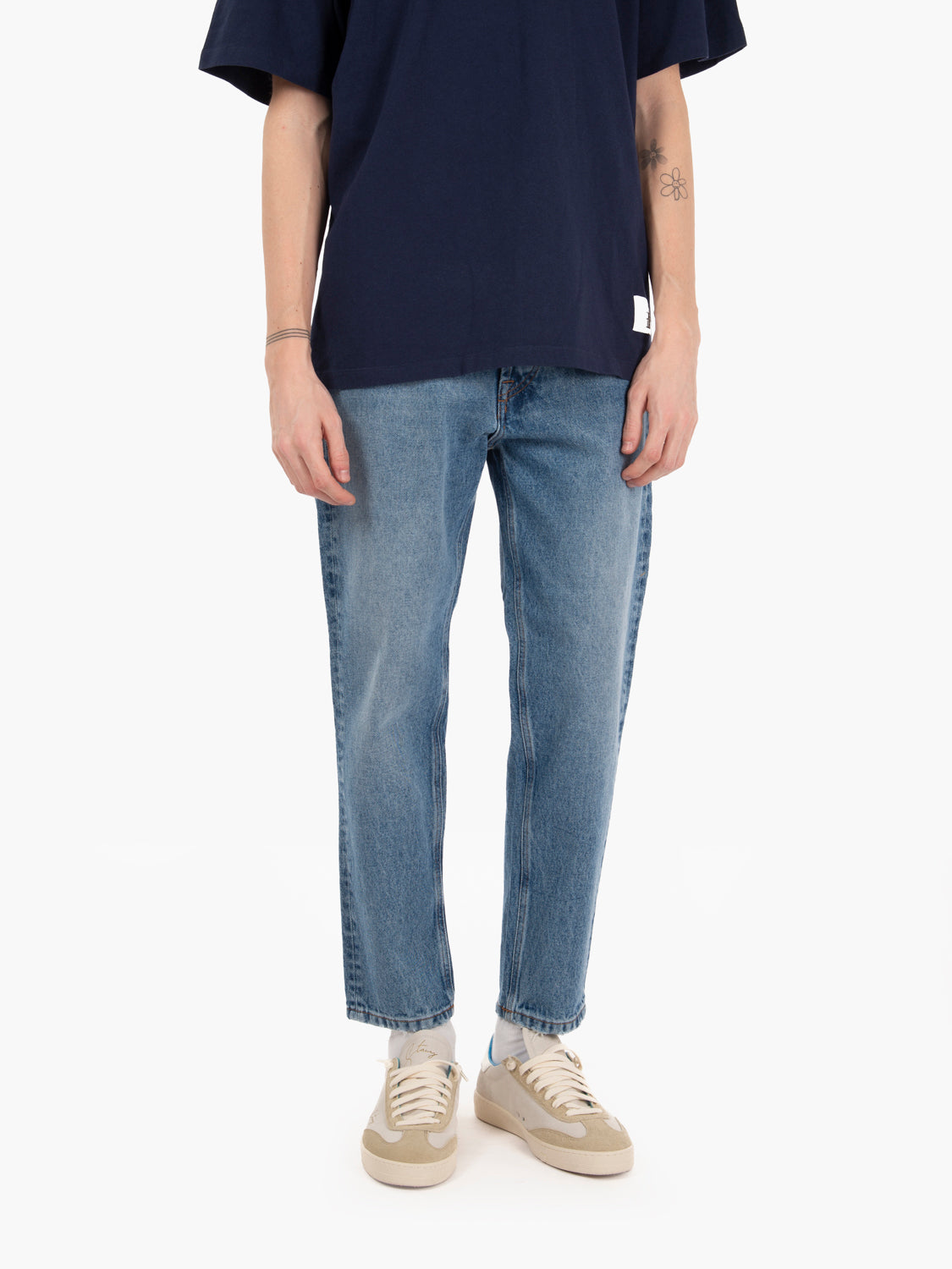 T-shirt grafica stampata maritime blue