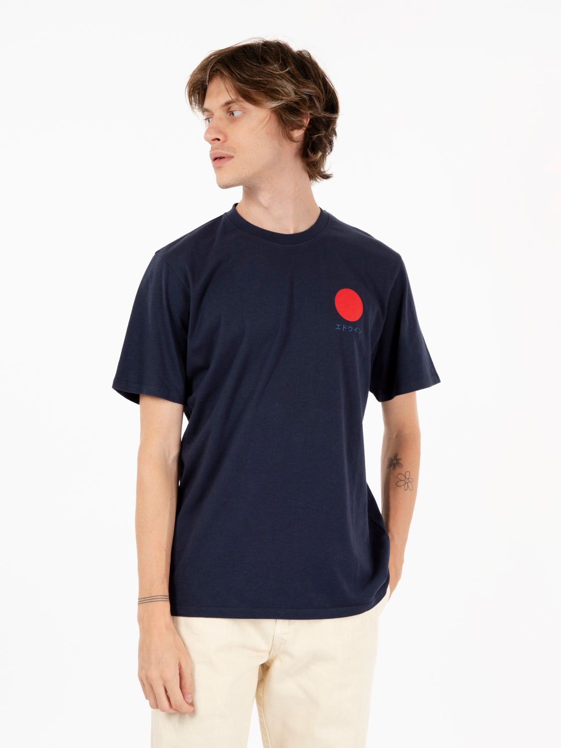 T-shirt Japanese sun navy