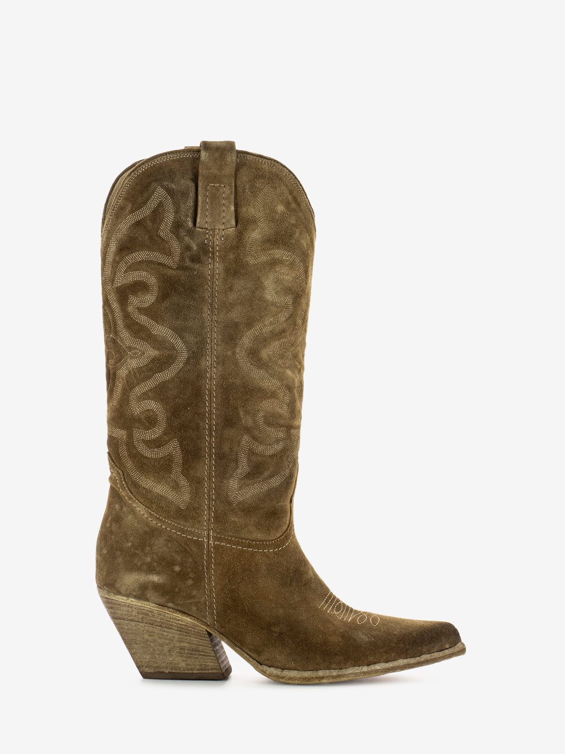 Stivali texani Blues Velour camel