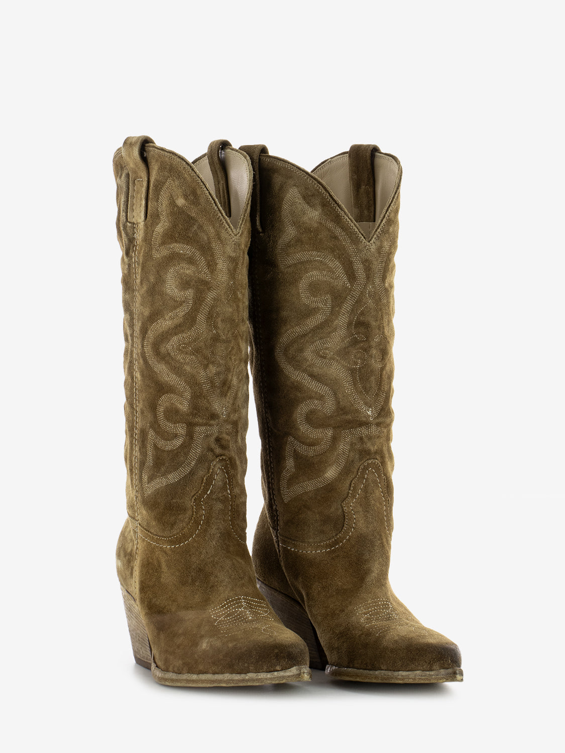 Stivali texani Blues Velour camel