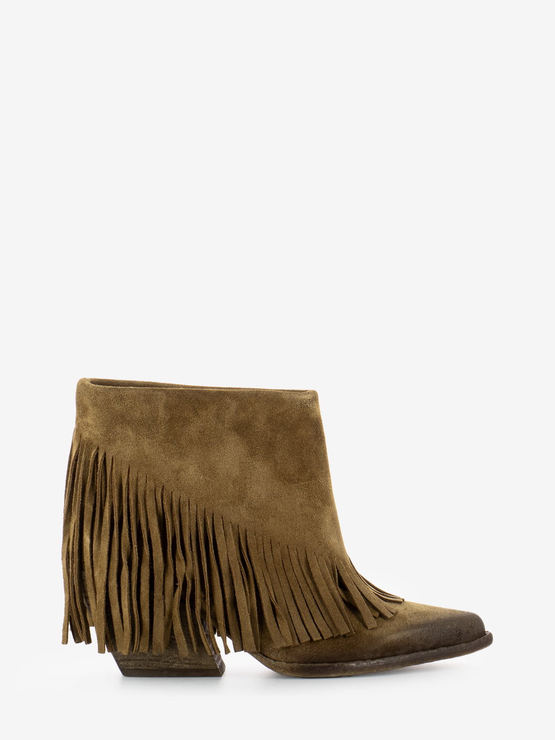 Tronchetti texani con frange camel