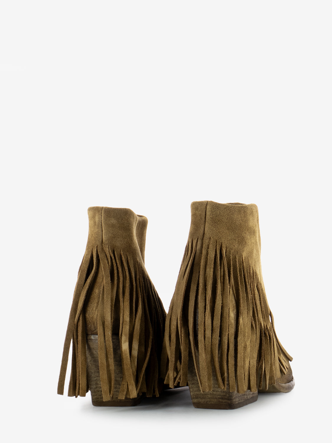 Tronchetti texani con frange camel