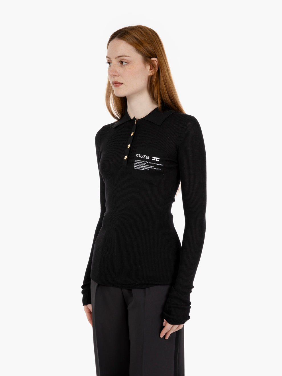 BLACK TRICOT SWEATER MK40B57E2_110