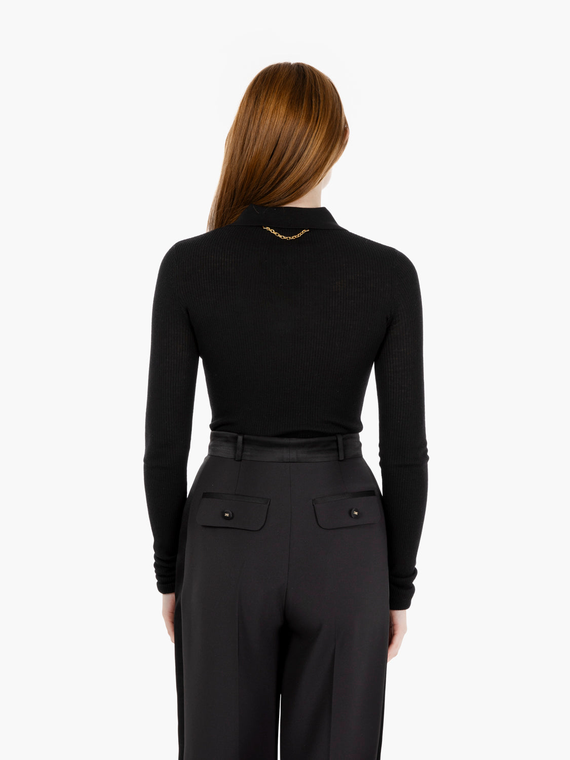 BLACK TRICOT SWEATER MK40B57E2_110