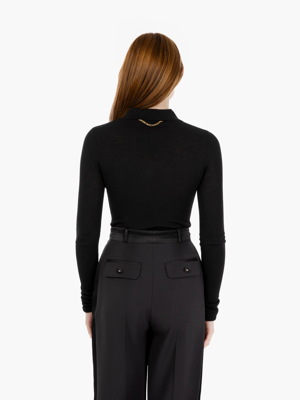 BLACK TRICOT SWEATER MK40B57E2_110